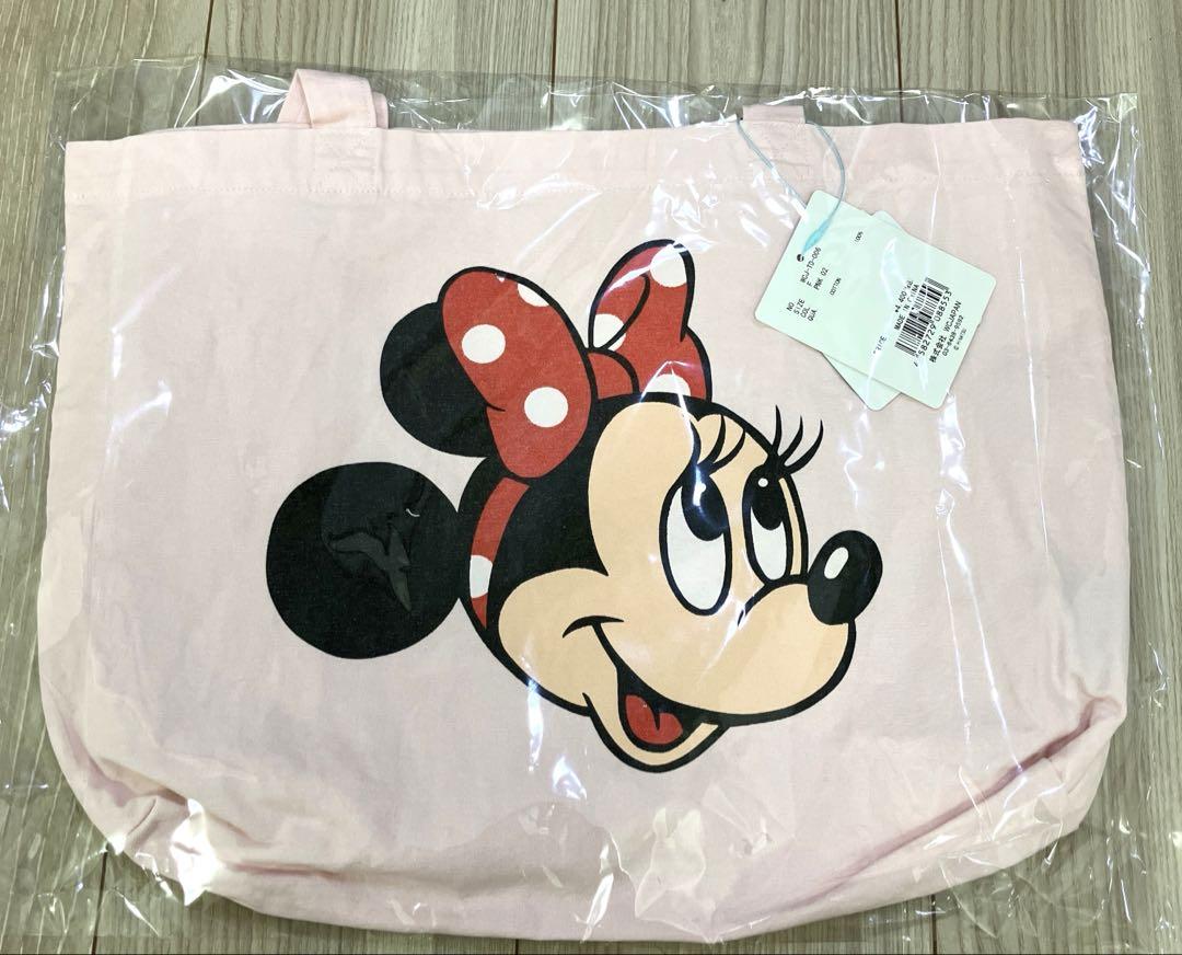 卸売りFashion - wcj Disney ミニーマウス WIDE TOTE BAG ピンク
