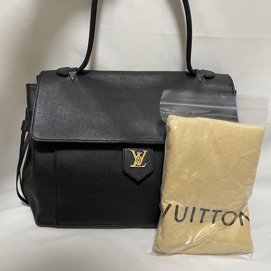 ルイヴィトン ロックミーPM ハンドバッグ M54008 ブラック LV レザー