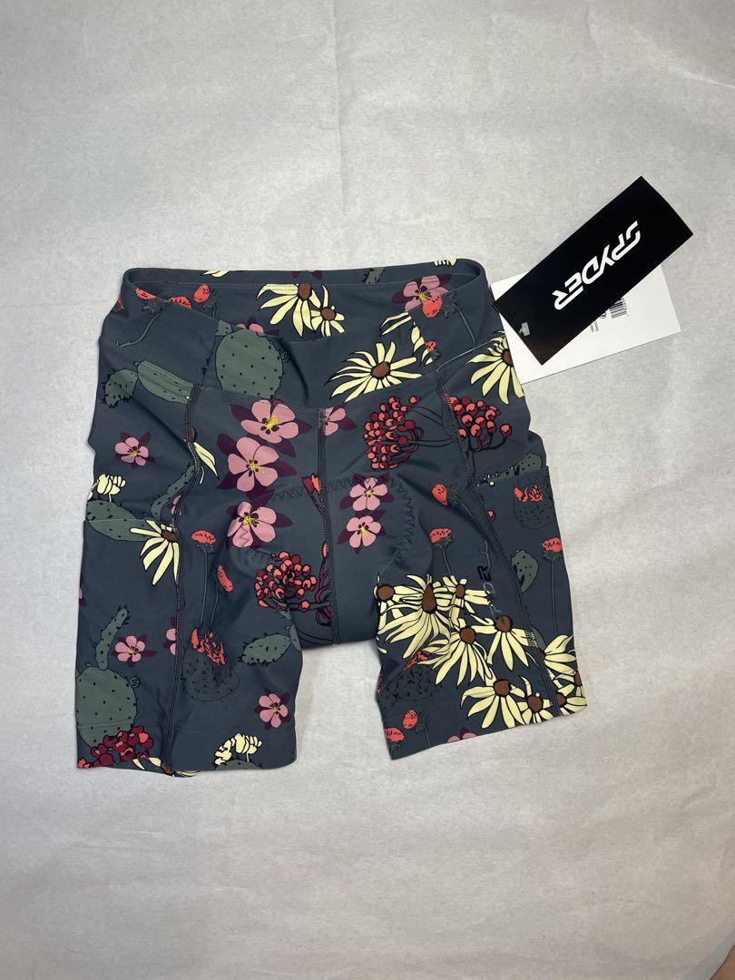 SPYDER 花柄ショートパンツ クッションパッド付き