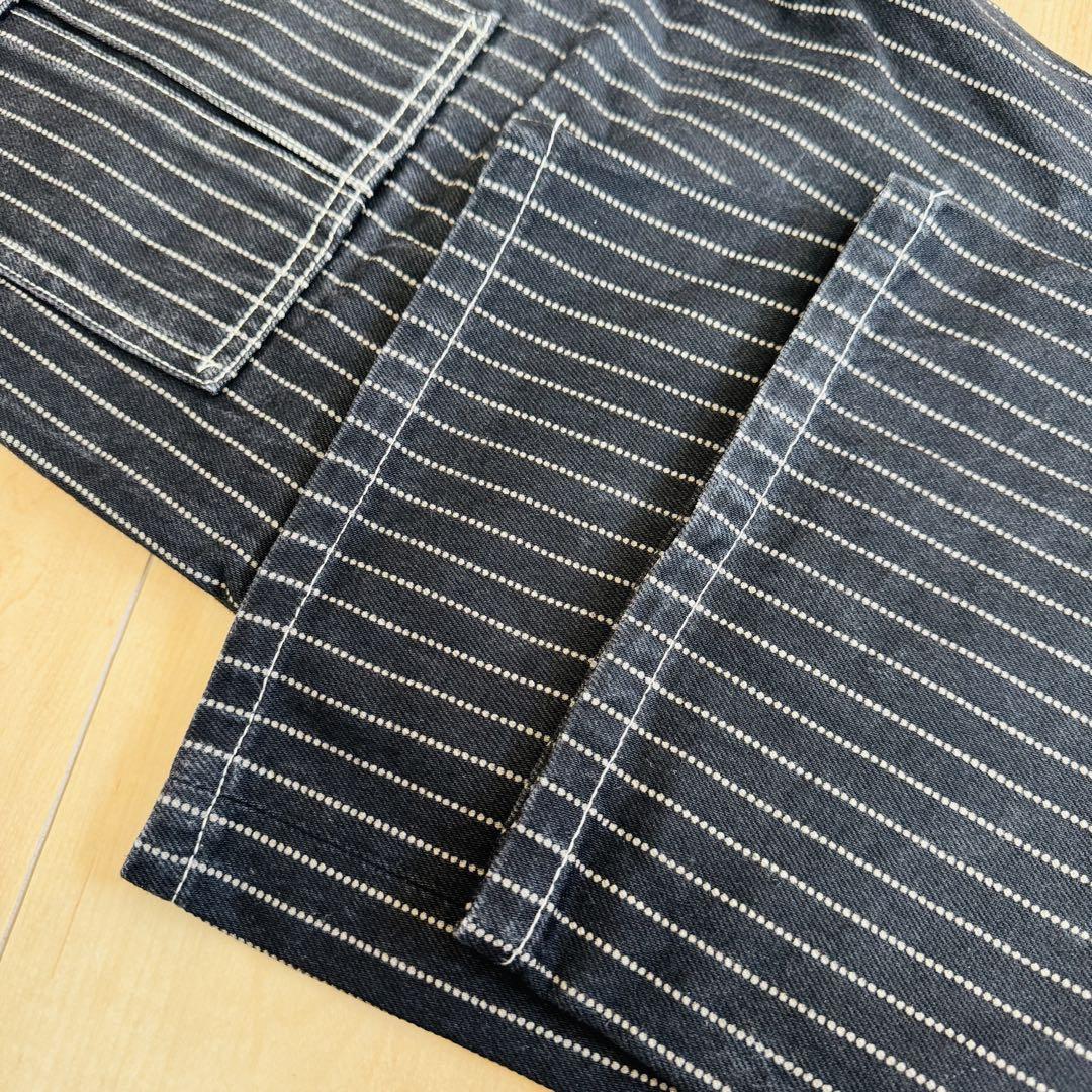 【レア品】VANSON（バンソン）　ブッシュパンツ　黒ウォバッシュ　34inc