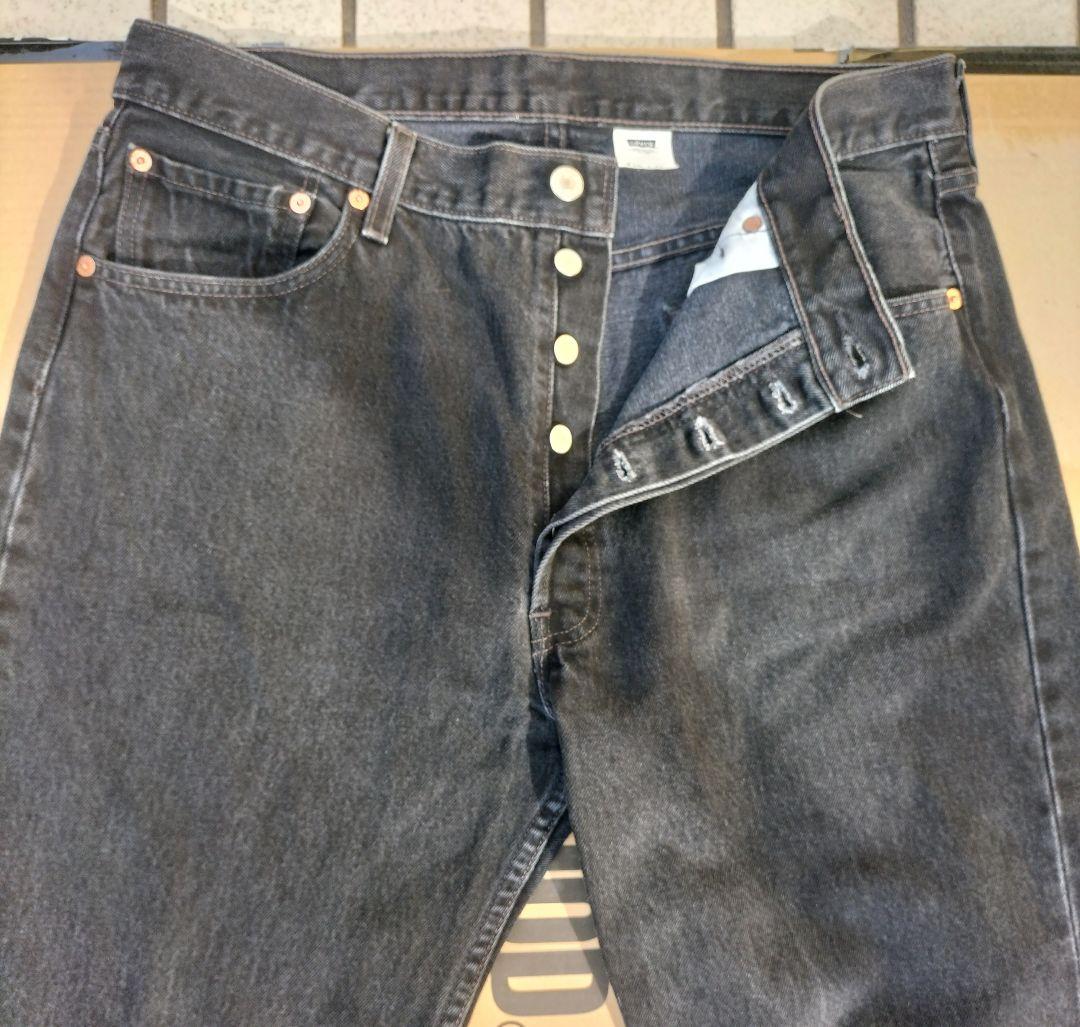 00sリーバイス501ブラックデニムW36後染めBLACK levis