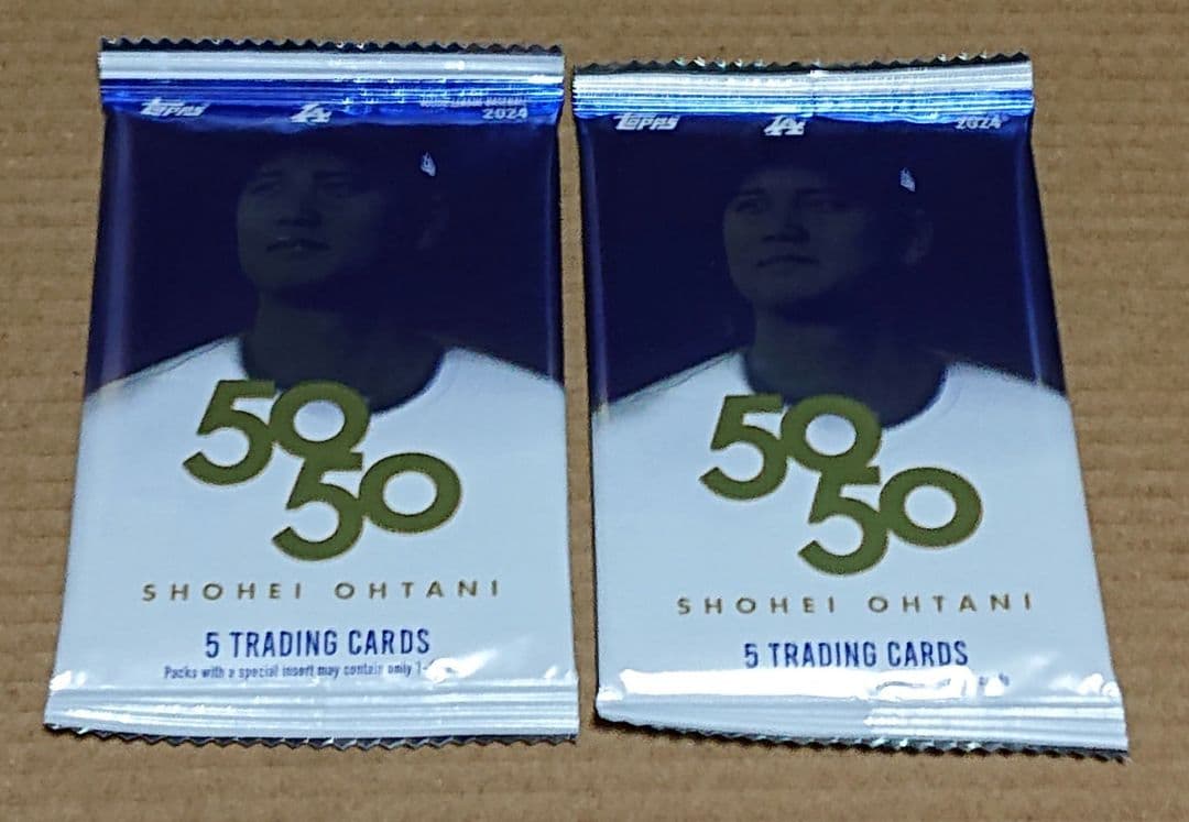 2024 大谷翔平 Topps 50/50 未開封 2パック