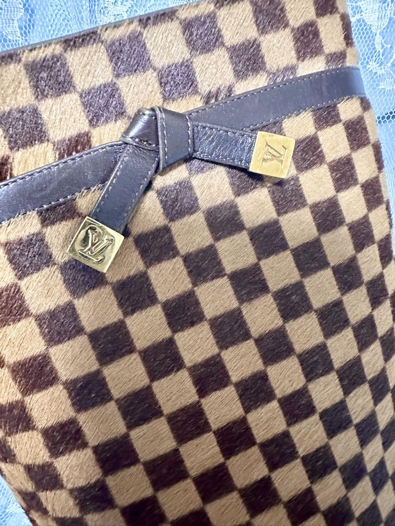 格安！ルイヴィトン⭐︎ダミエ ハラコブーツ35 1/2 LOUIS VUITTON
