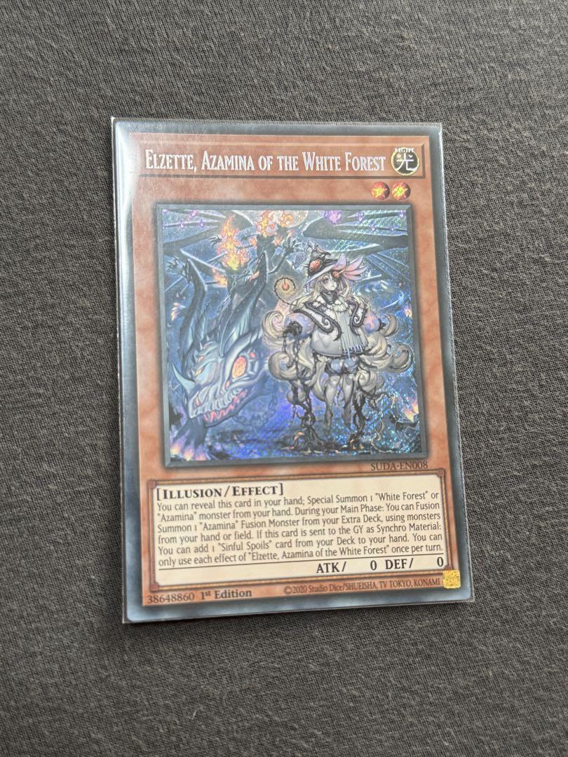 遊戯王 白き森の聖徒リゼット シークレット レア 1st 英語