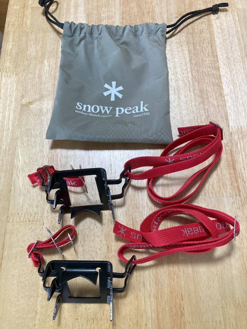 Snow Peak アイゼン 赤 収納袋付き【未使用品】 - メルカリ