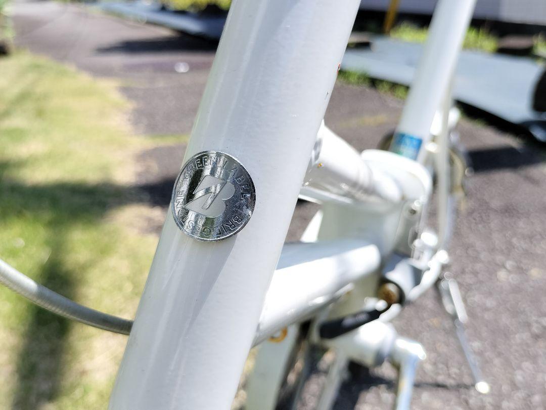 折りたたみ自転車 ホワイト　ブリジストン