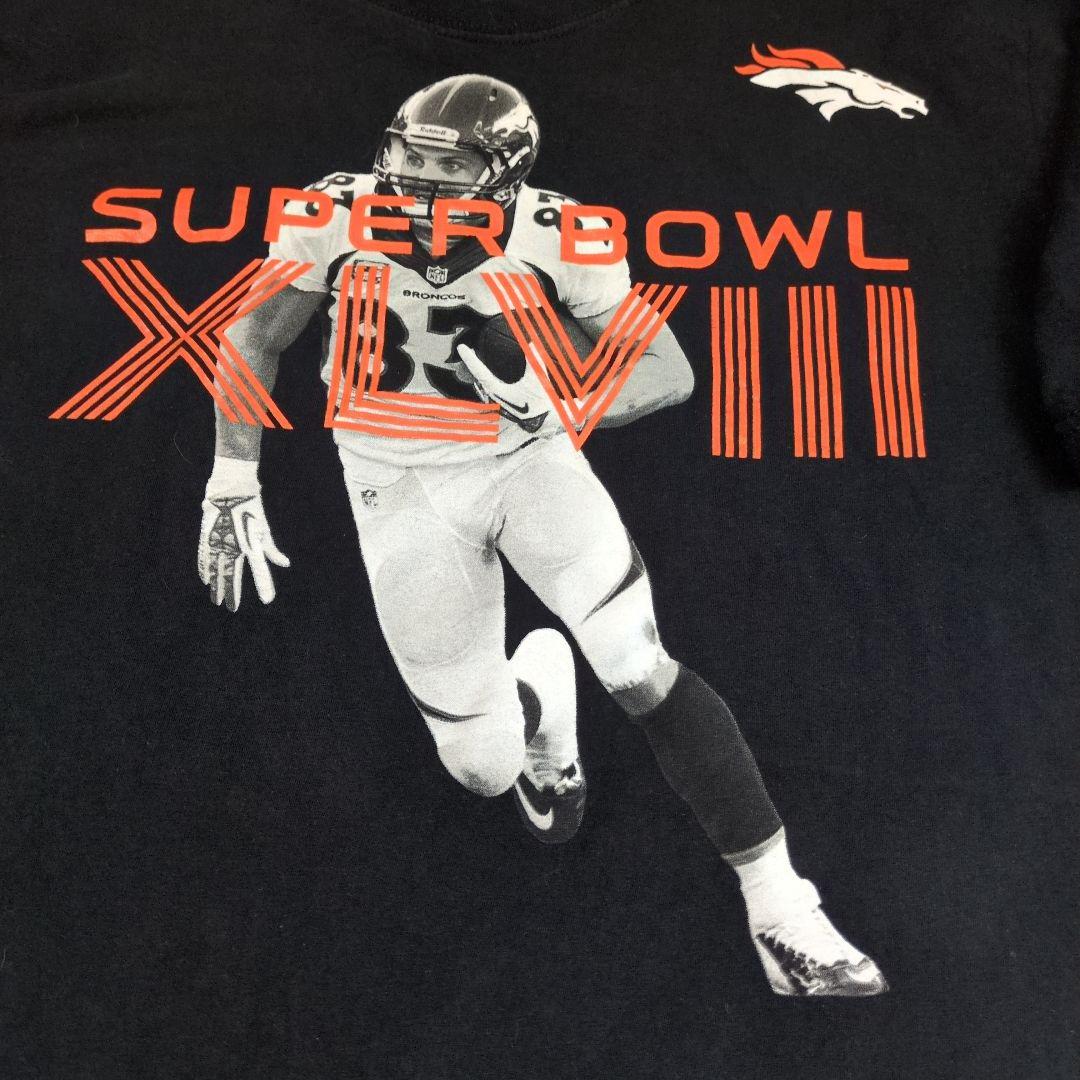 Nike スーパーボウル XLVIII Tシャツ XL 黒アメリカン