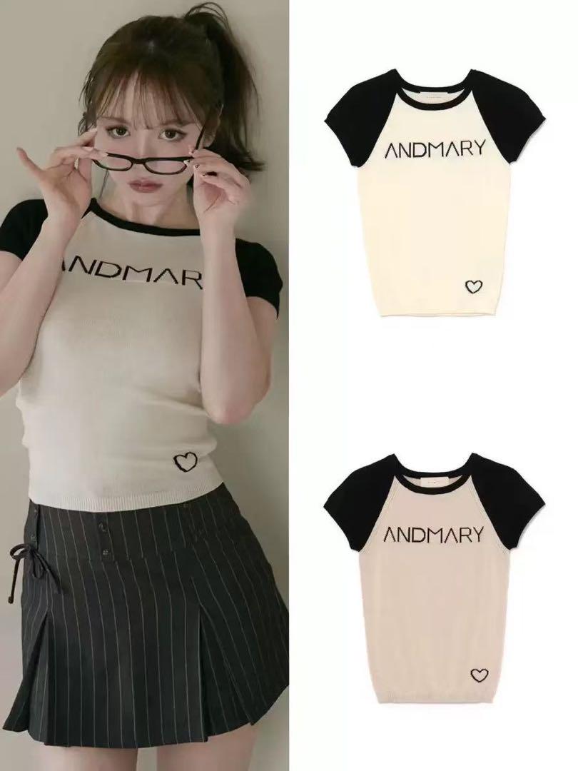 andmary Mary logo knit tops - メルカリ