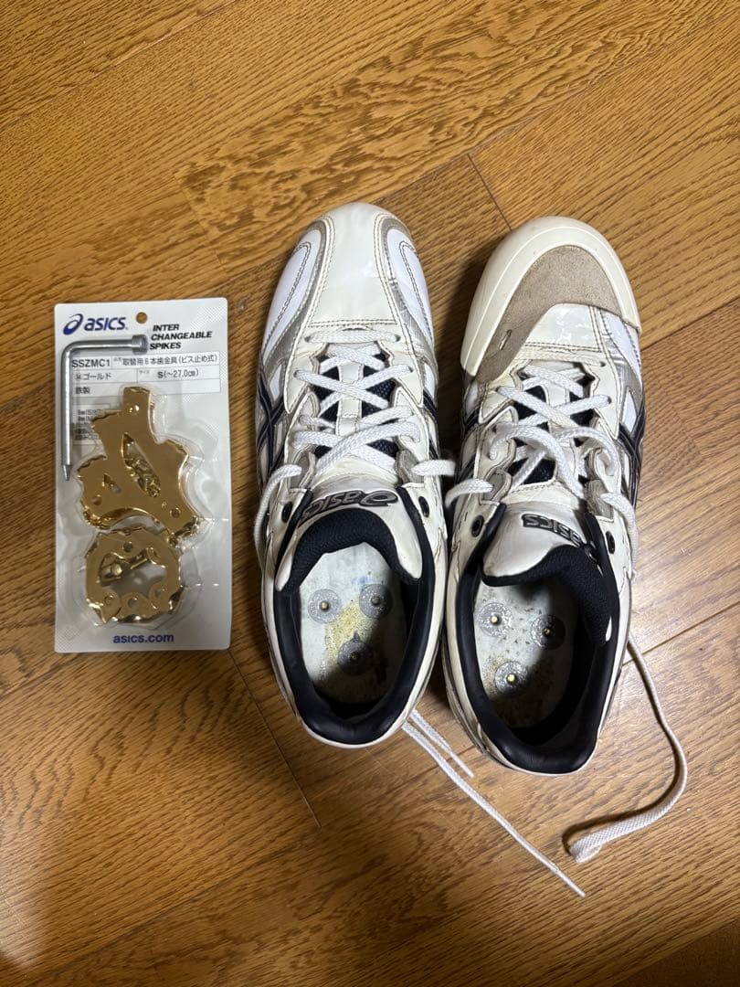 アシックス（asics）　金属スパイク　26.0cm 金具取り替え式