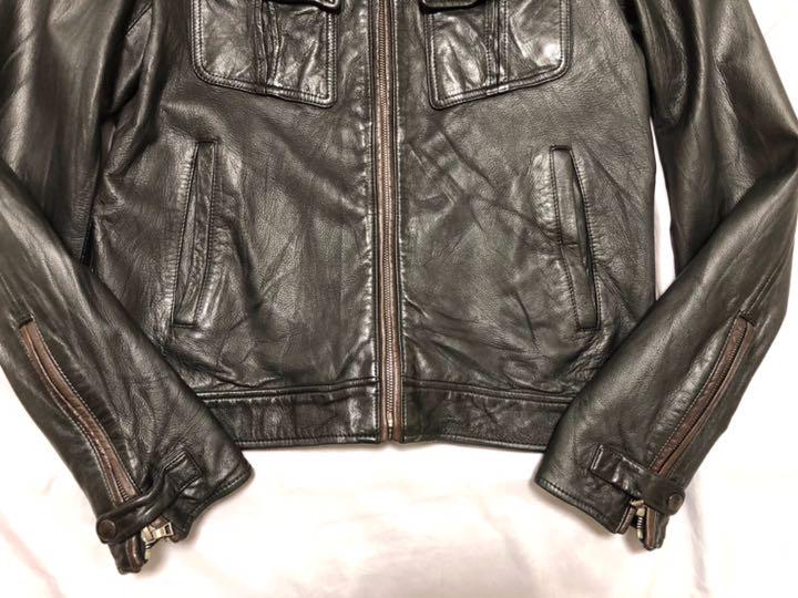 にコメント レザー 本革 ポールスミス ラムレザー 羊革 NwFEX-m77187178255 ジャケット ライダース シングル メンズ