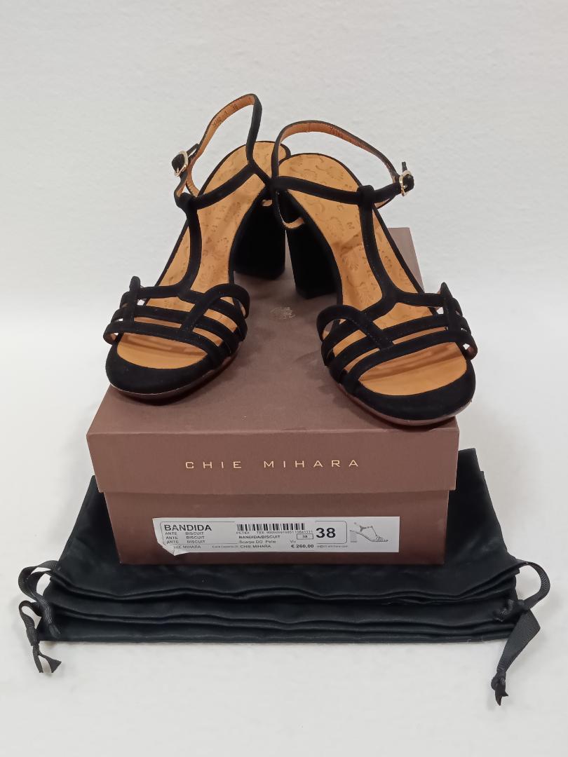Chie Miharas Size 38 Tan Leather Sandal Heels | eBay