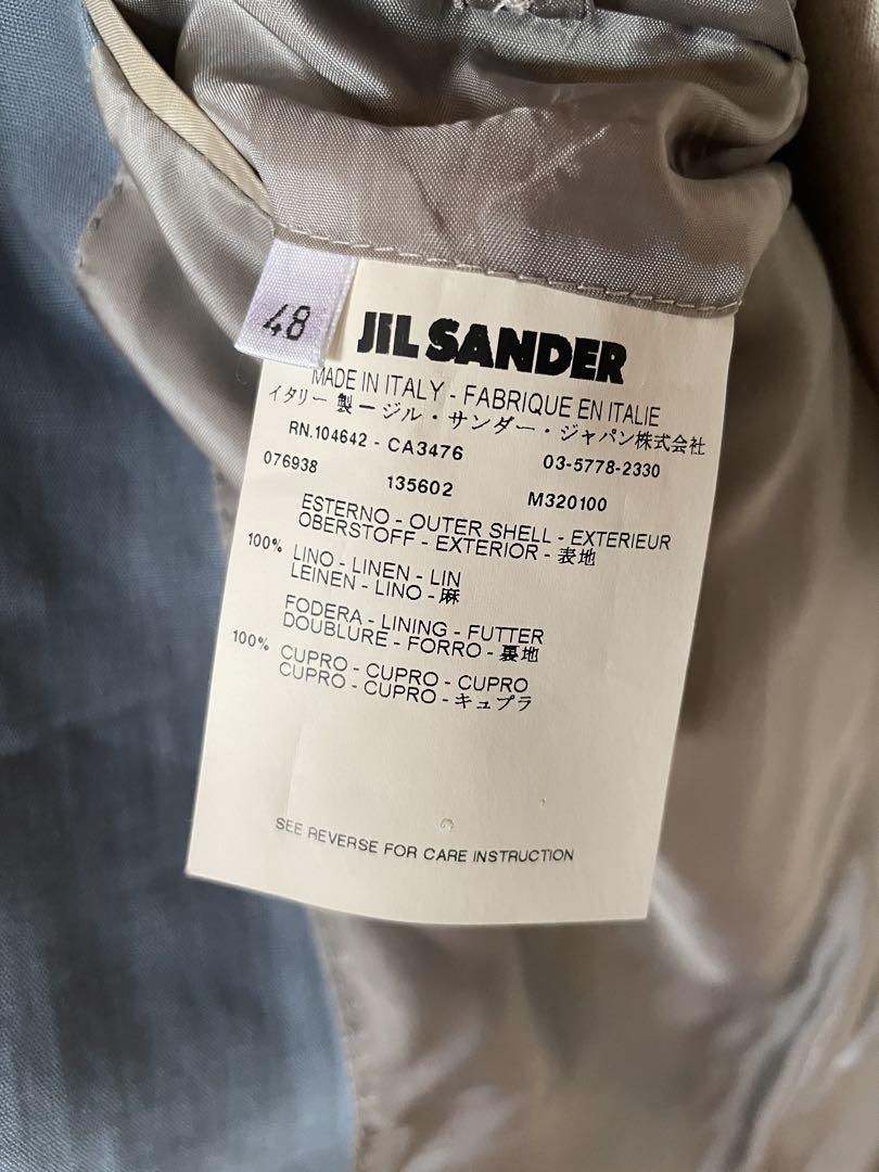 JIL SANDER ジルサンダー　ライトブルー　リネンジャケット