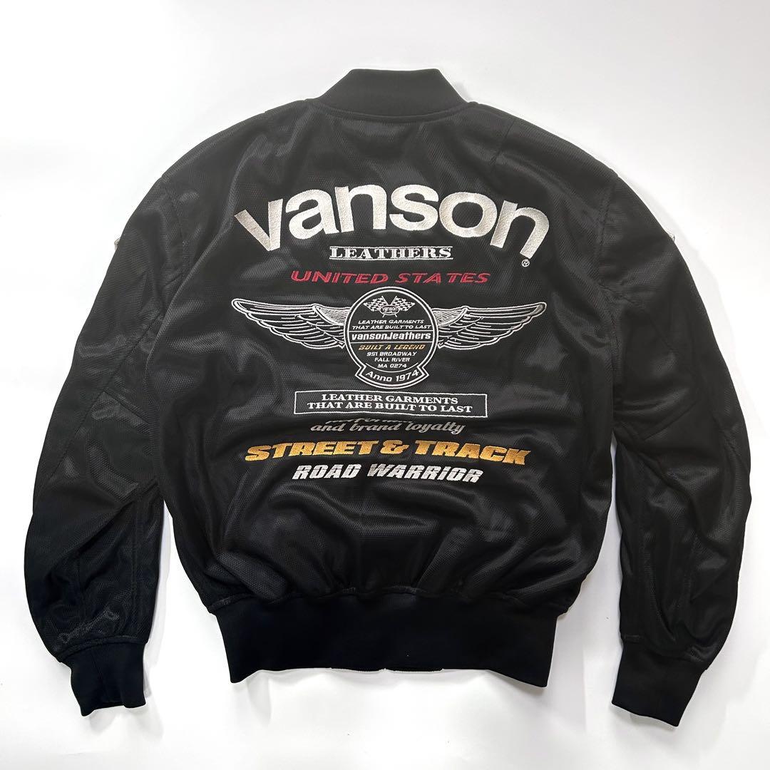 ★ VANSON Lサイズ メッシュジャケット 涼しいフルメッシュ 襟付き VANSON(バンソン) メッシュジャケット | バイク用品通販 Webike