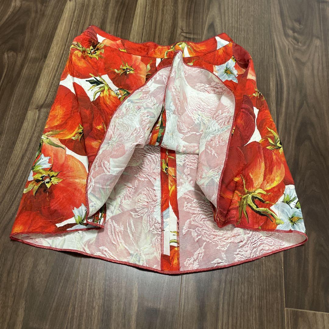 Dolce & Gabbana フラワープリント スカート 38