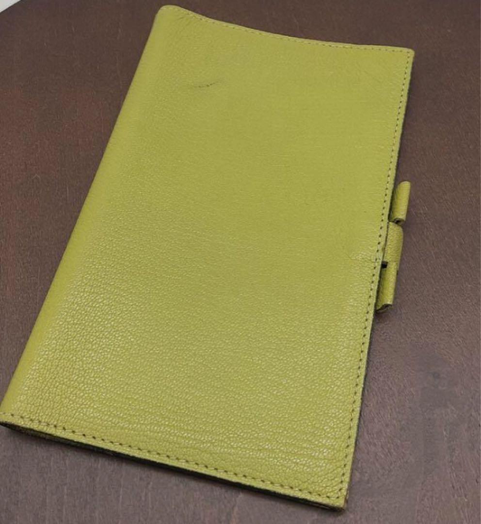 HERMES エルメスヴィジョン手帳カバーアジェンダグリーン□K