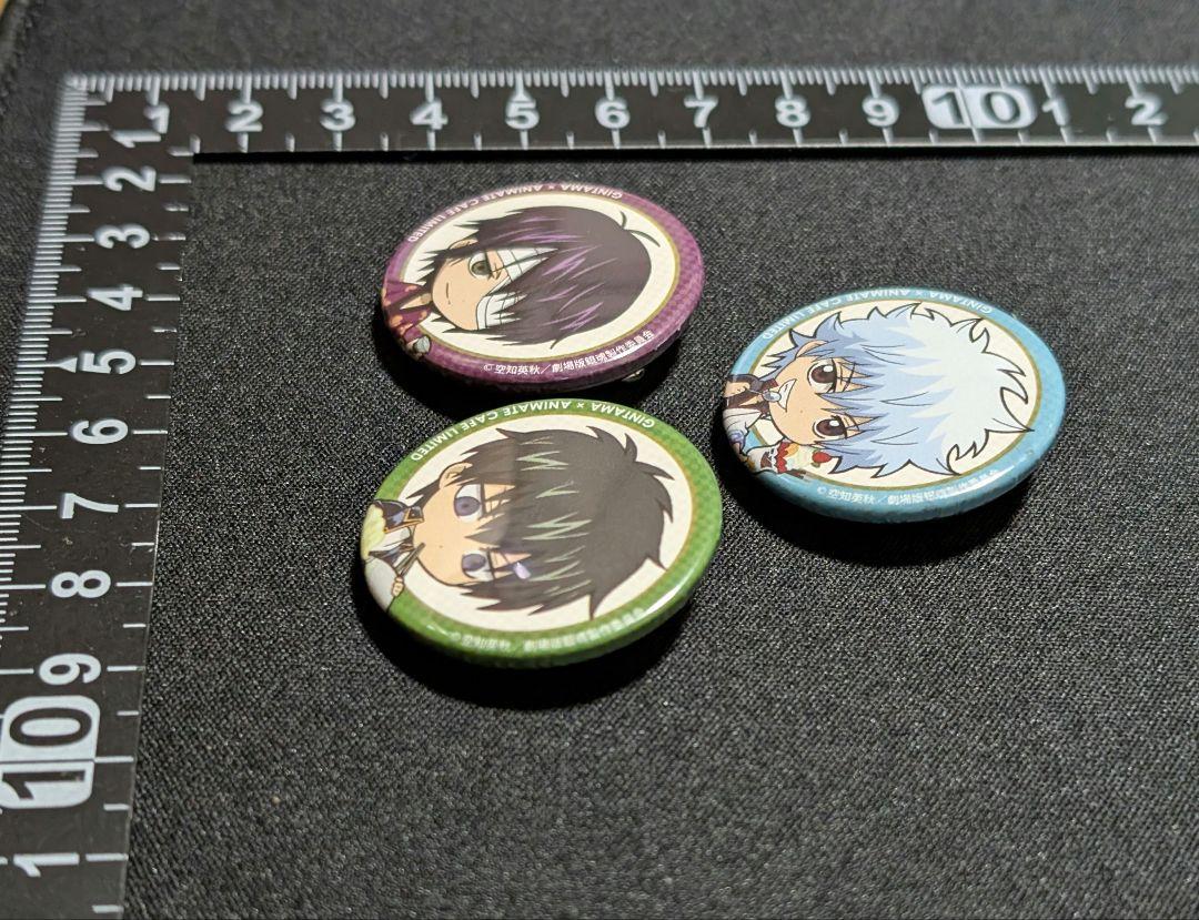 銀魂 アニメイトカフェ限定 缶バッジ 3個セット - メルカリ