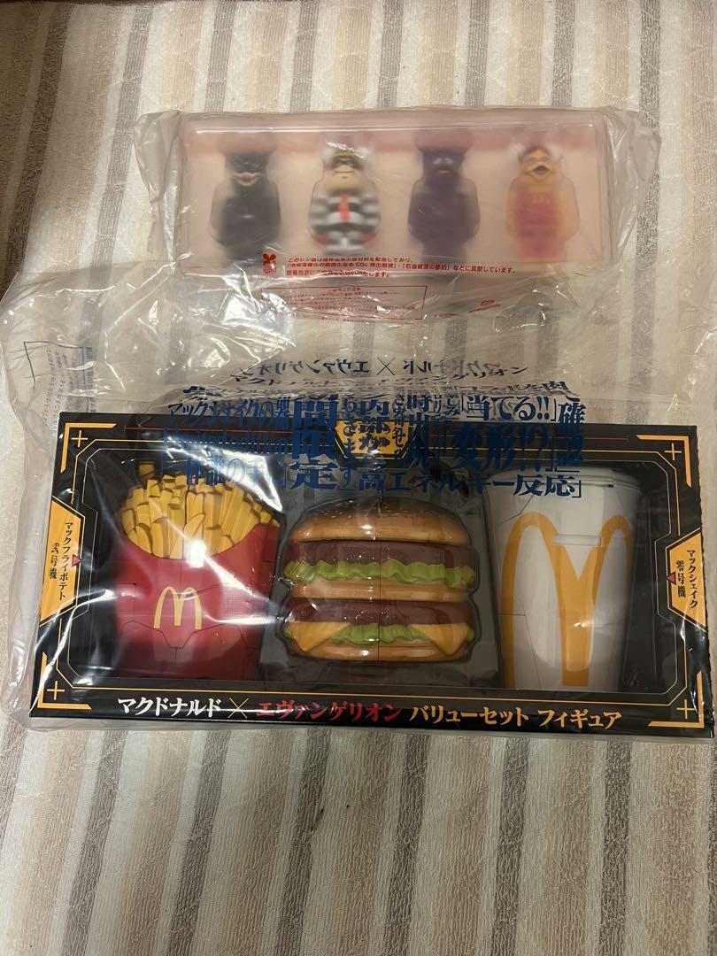 マクドナルド　エヴァンゲリオン フィギュアとゴジラ VS マクドナルド　未開封