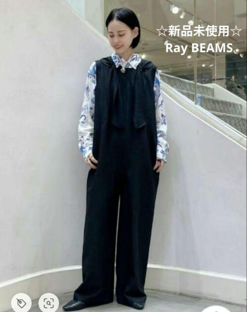 【タイムセール!!】Ray BEAMS / ネック リボン オールインワン