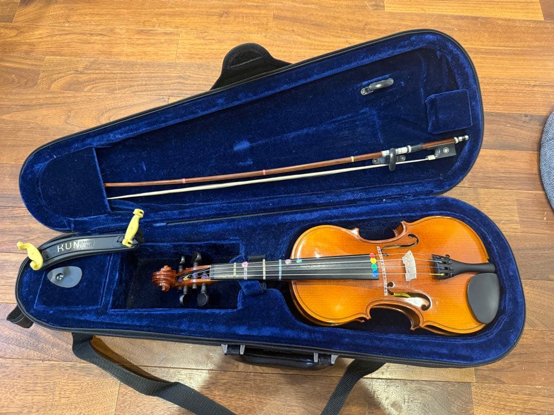 1 4バイオリン本体 ケース付きやや傷や汚れあり