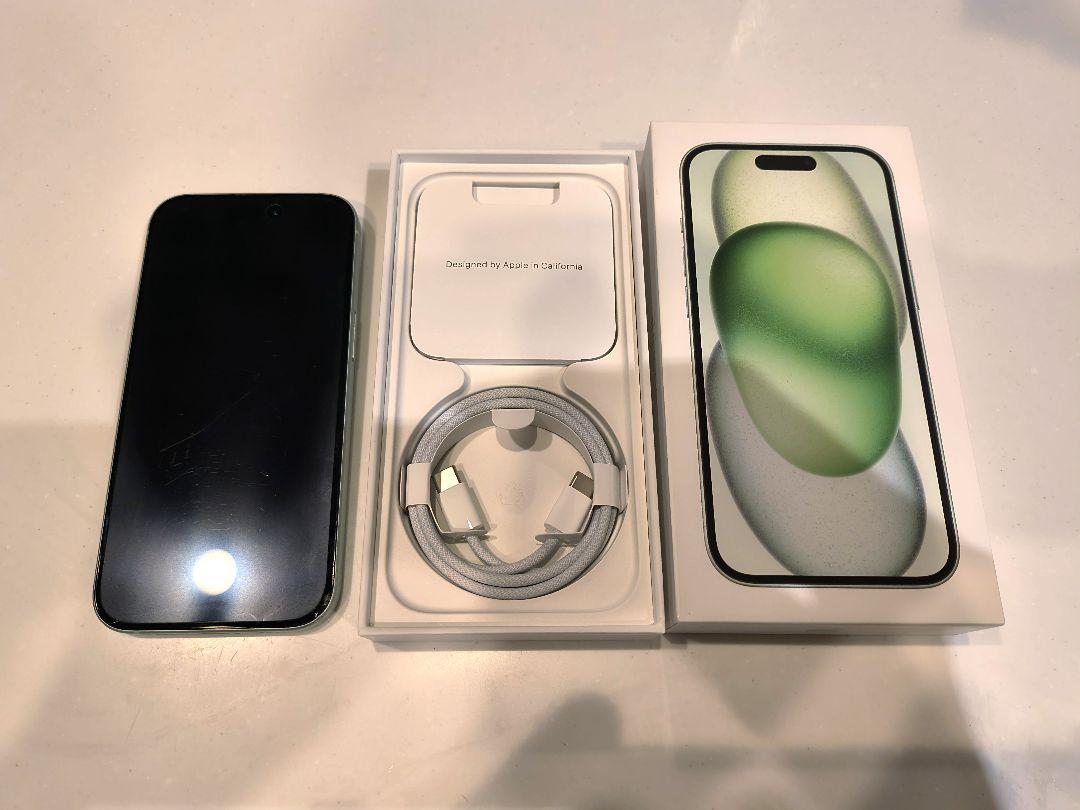 【SIMフリー】iPhone15本体　125GB　グリーン