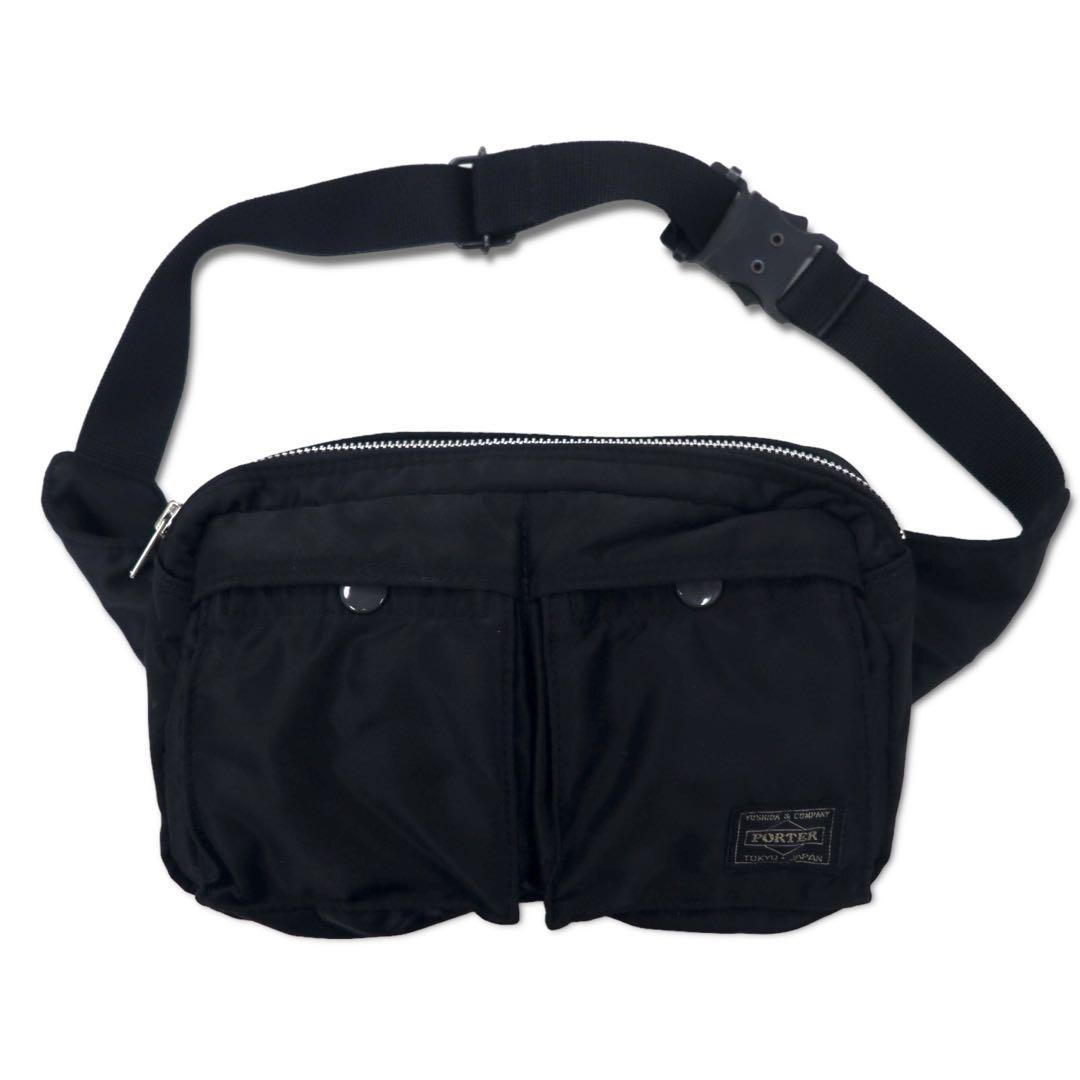 【まとめ買い】 PORTER タンカー ナイロン ブラック ボディバッグ ウエストバッグ バッグ
