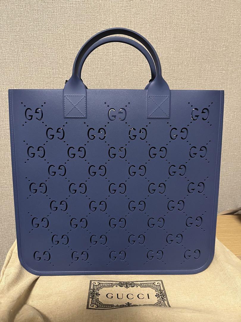 【新品未使用】GUCCI ネイビー トートバッグ 未使用タグ付き