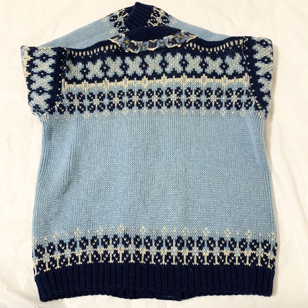 Fjord Fashion ノルディック柄カーディガン 38 グレー チロリアン