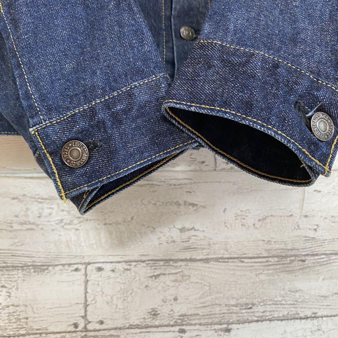 LEVI'S 90s 71557 デニムジャケット 日本製 38 濃紺 美品】 90's リーバイス 71557 日本製 デニムジャケット 38 濃紺