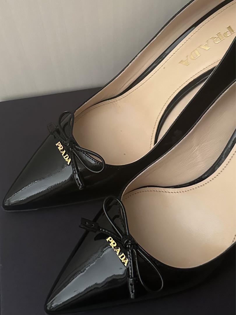 【激安通販 オンラインショップ】日用品 PRADA エナメルパンプス 靴