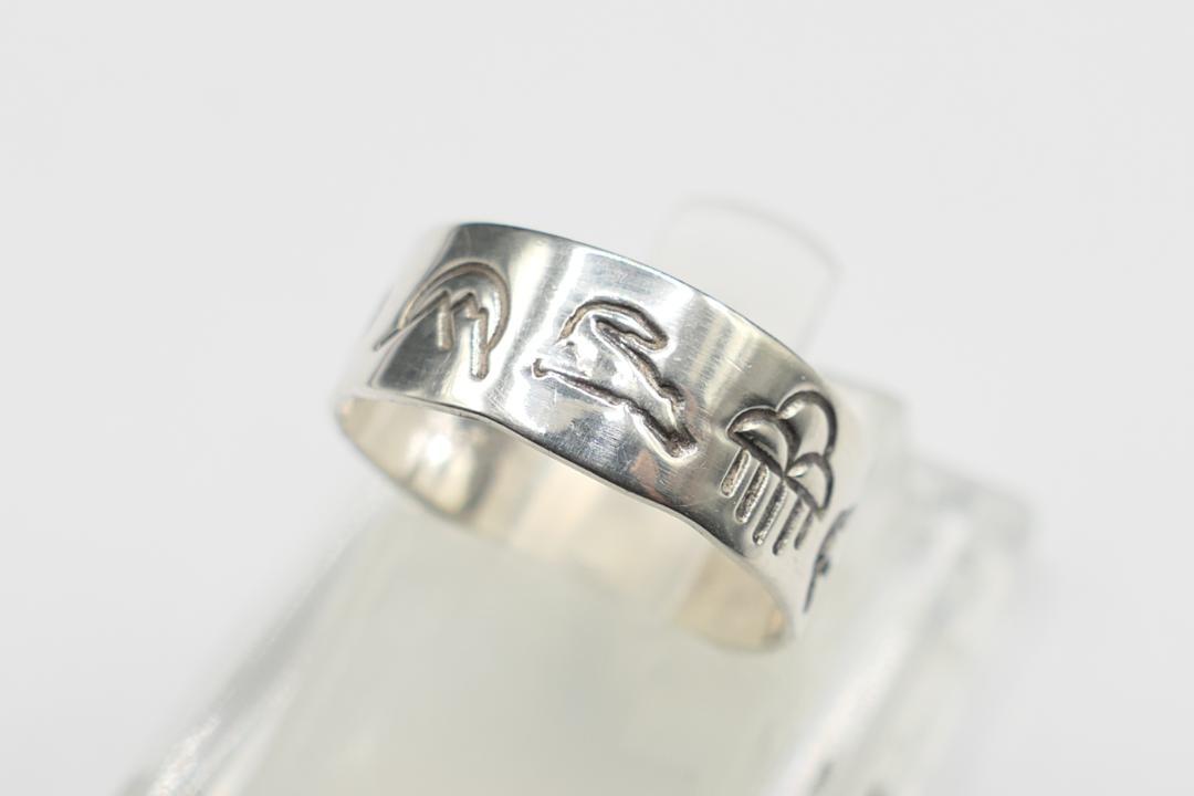 INDIAN JEWELRY - 未使用 9号 ホピ族 マルチデザイン リング