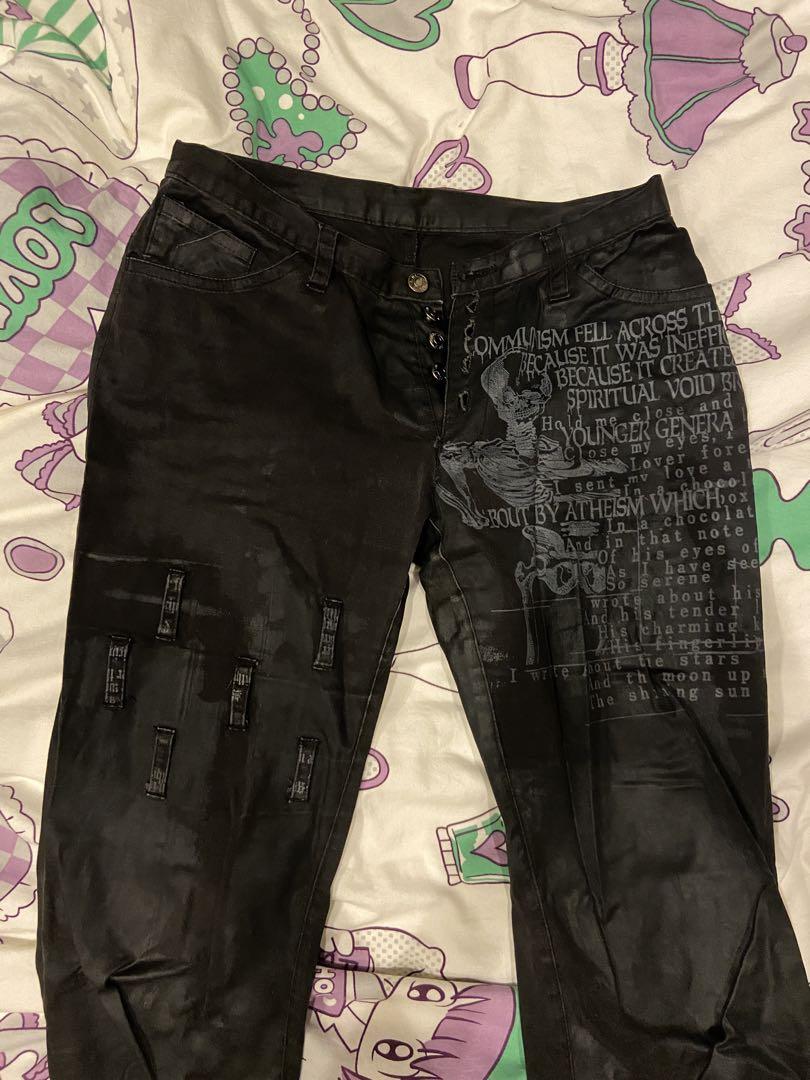 H.naoto h.anarchyフェイク革パンツ