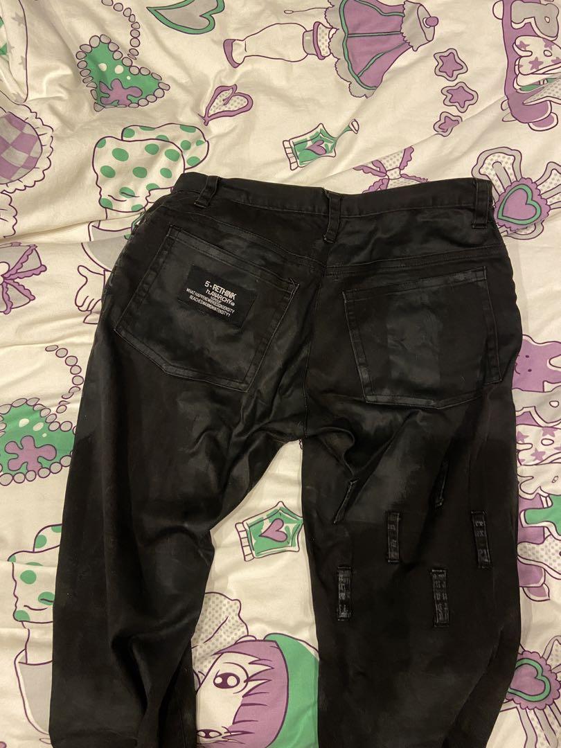 H.naoto h.anarchyフェイク革パンツ