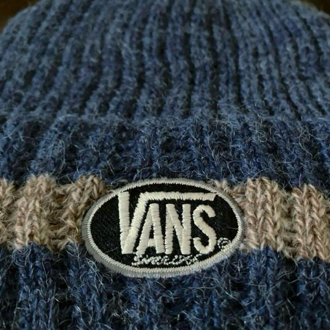 色味◎90s00s OLD VANS 肉厚 ボーダーニット モヘア混 - メルカリ