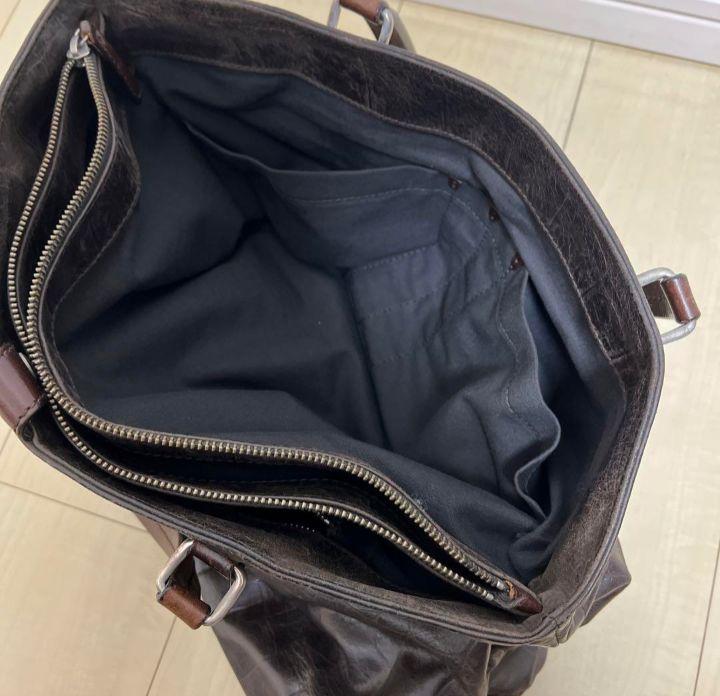 【定価約10万】ダニエルアンドボブトート クロコ革 ダークブラウン
材···本革