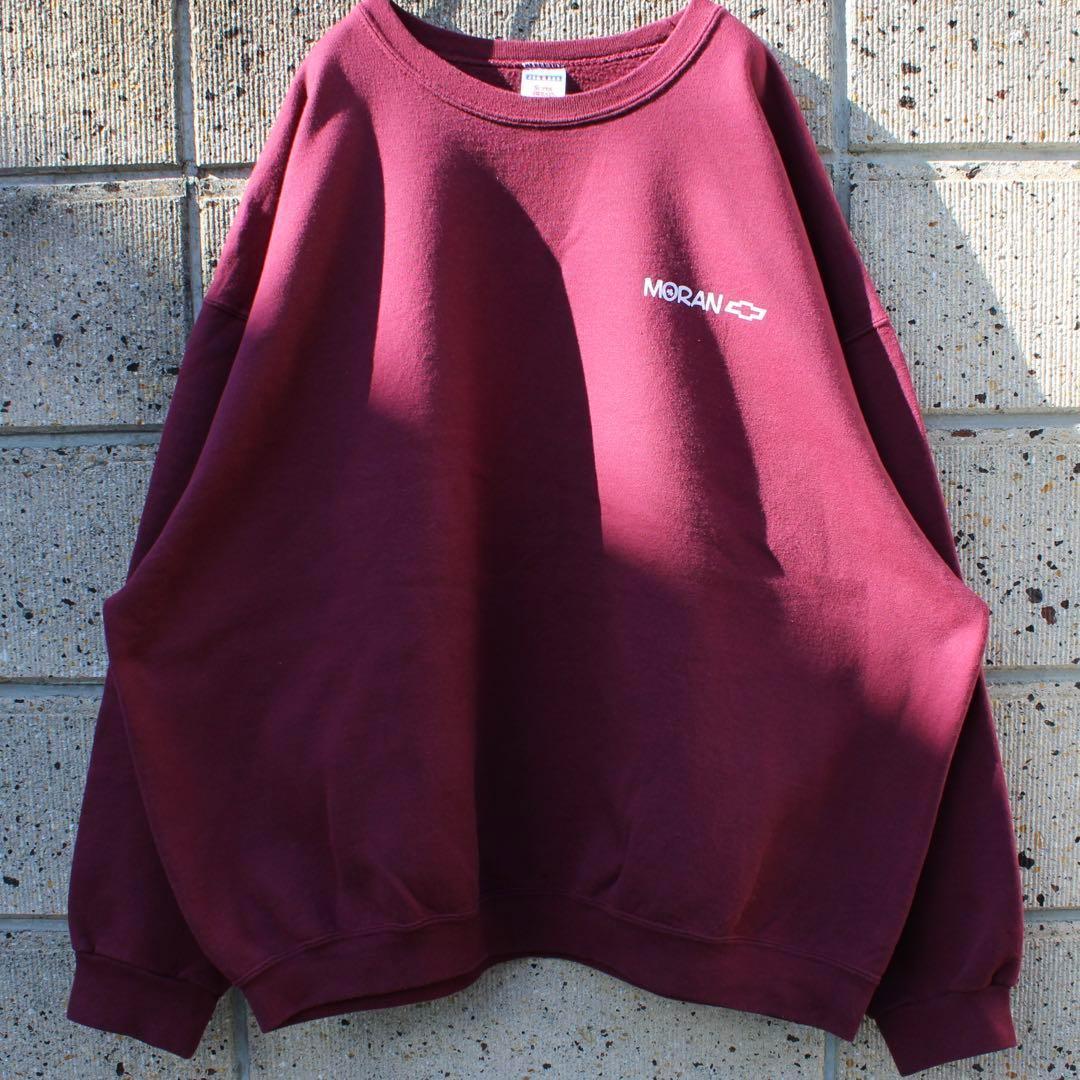 MORAN アメ車 シボレーロゴ XXXLサイズ ビッグサイズ 古着 スウェット