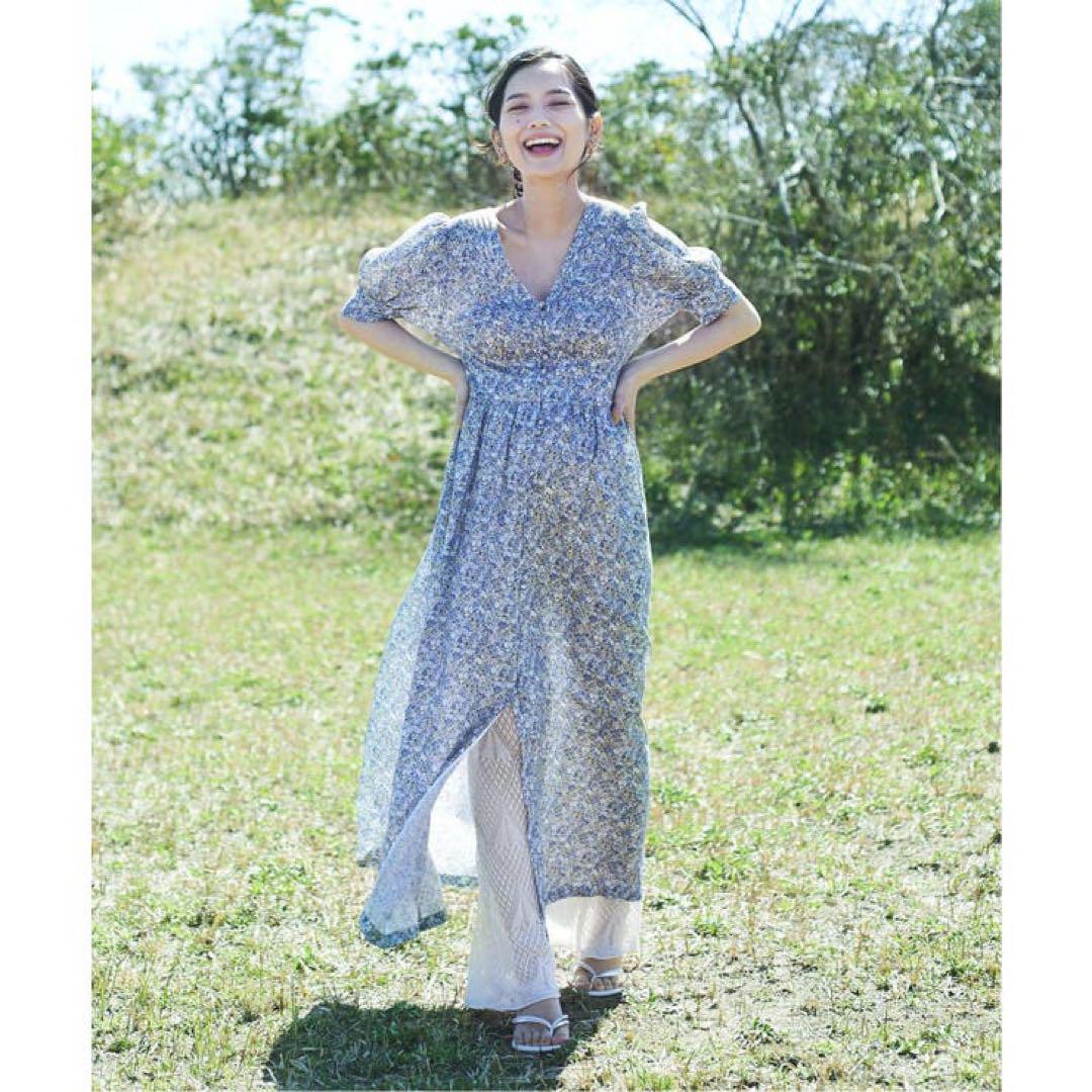 Spick & Span スピックアンドスパン リバティプリント ワンピース