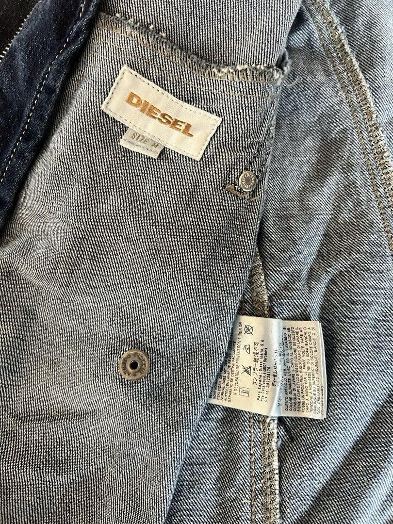 美品　ディーゼル　DIESELブルー ダメージデニムジャケット M