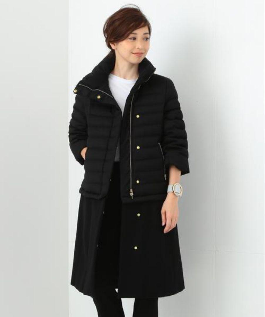最終値下げ★美品【TATRAS】 2way切り替えウールダウンコート