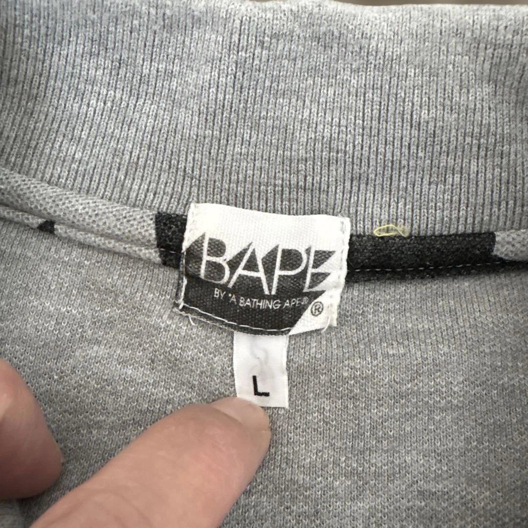 A BATHING APE ポロシャツ エイプ BAPE スター 星柄 メンズ