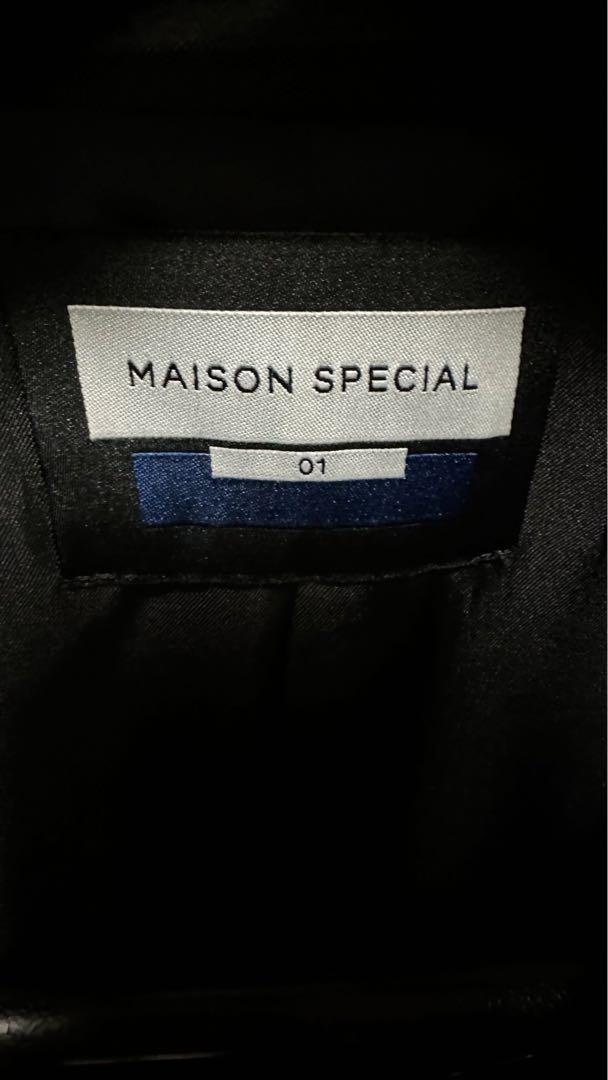 maison special 紺ブレ　ダブルテーラードジャケット　金ボタン