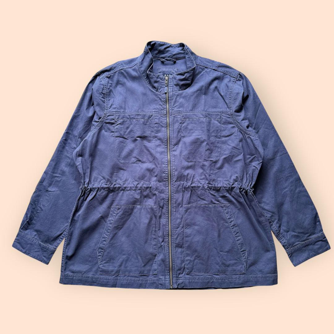 00s GAP ギャップ フルジップ カバーオールジャケット XL ドローコード