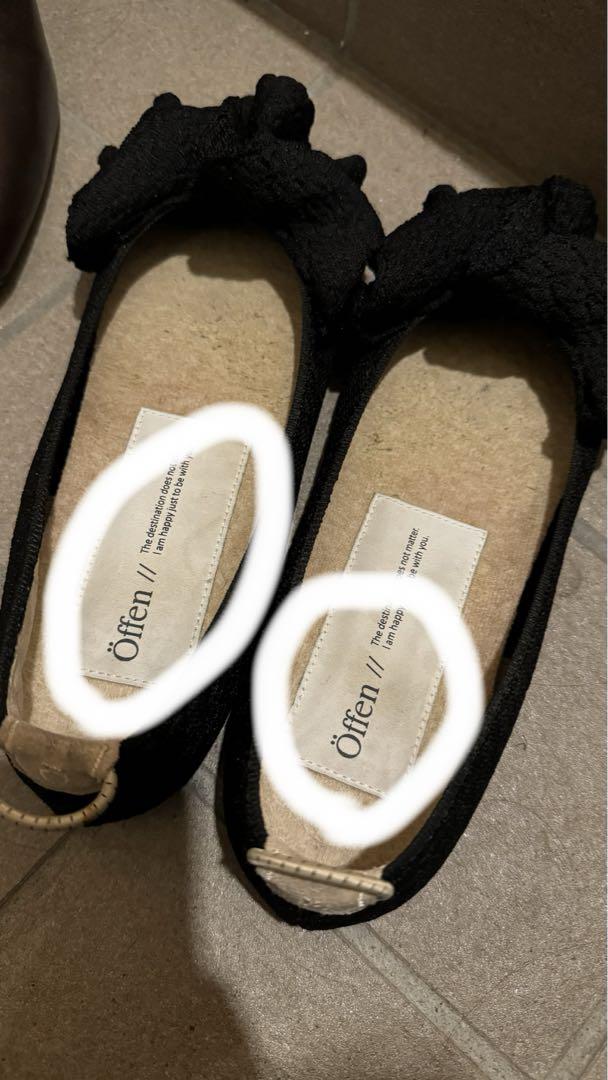 offen オッフェン　pointed FRIN BLACK 39 ブラック