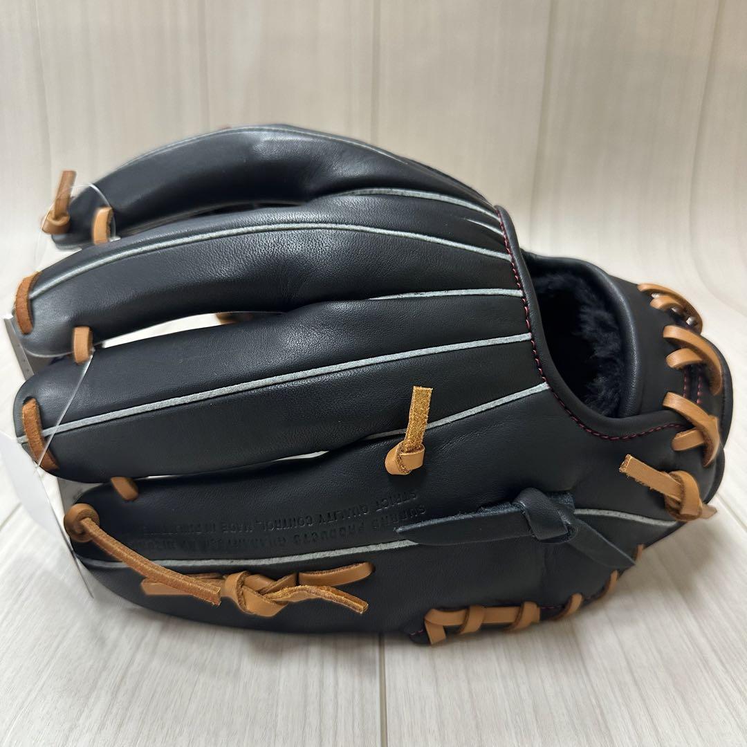 ミズノ　一般軟式用ウィルドライブ レッド(限定)　内野手用　ブラック　右投げ