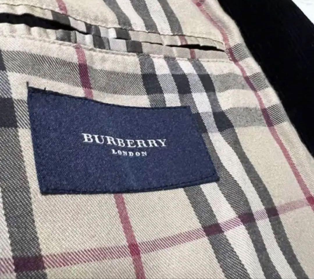 希少XLサイズ／BURBERRY LONDON コーデュロイ ブラック 黒