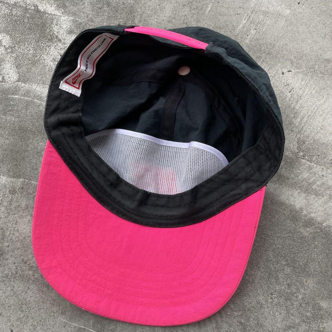 90s Nike キャップ ロゴ レアカラー ピンク 古着 ヴィンテージ
