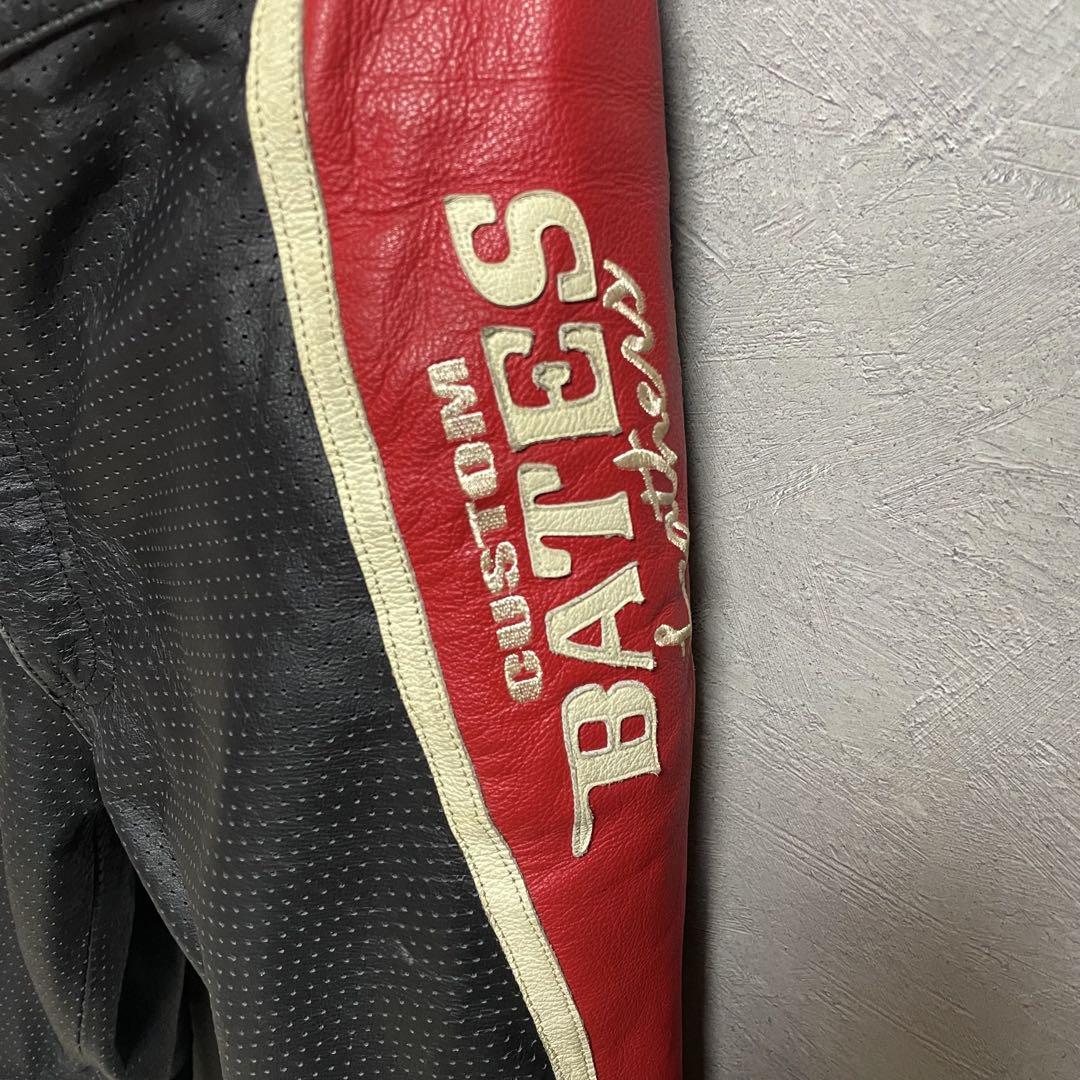 BATES ベイツ レザーパンツ メッシュ 革パンツ