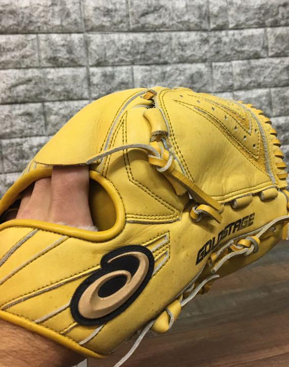 最安値 asics ゴールドステージ 一般用 投手 グローブ 野球用 軟式