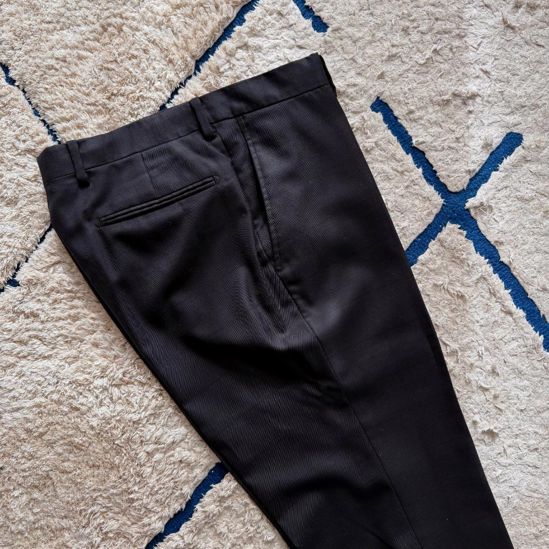 【美品】　DURBAN ダーバン / ブラックスーツセットアップ、　チェック