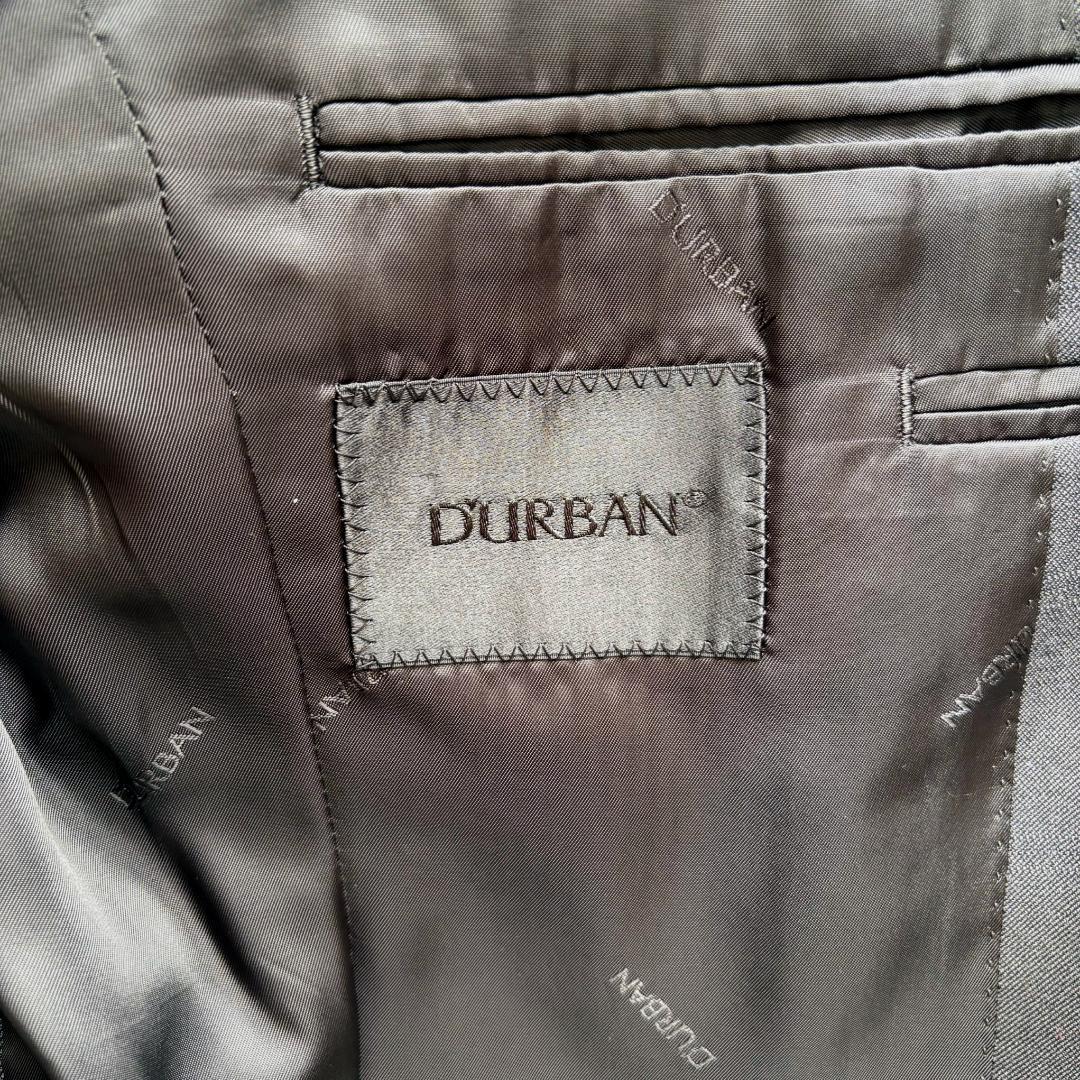 【美品】　DURBAN ダーバン / ブラックスーツセットアップ、　チェック
