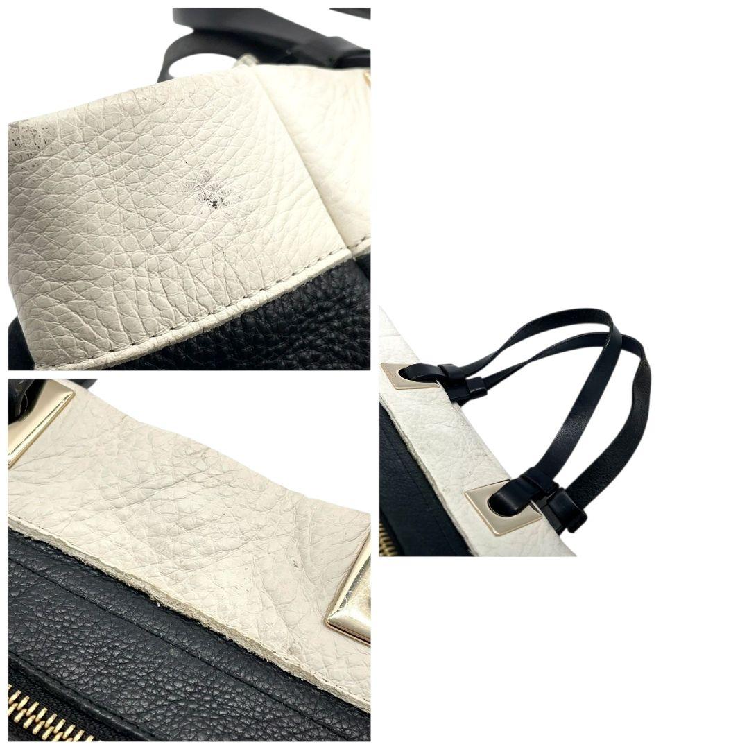 フルラ　トートバッグ　黒　レザー　本革　バイカラー　FURLA　u13